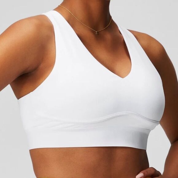 Fabletics All Day Every Day Bra White S NWT IN PACKAGING - Picture 2 of 5